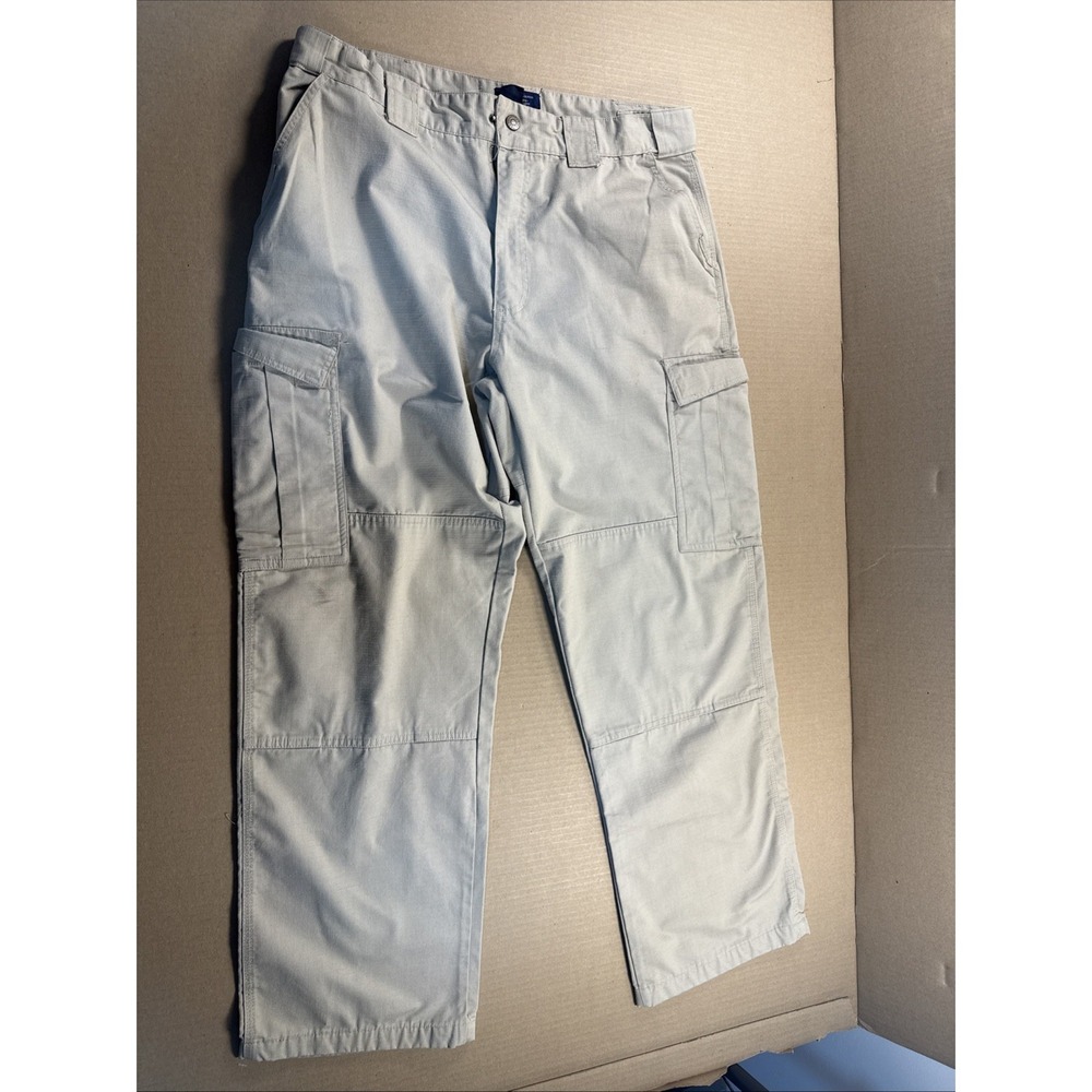 5.11 Tactical Mens Taclical Ripstop‎ Pants Khaki Size 36x36 (Inseam 32) - Picture 6 of 7